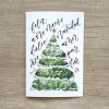 postal navidad lettering