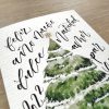 postal navidad lettering